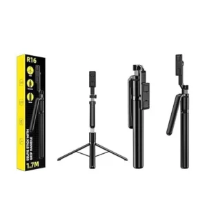 R16 Selfie Stick with Tripod Stand 360 Degree, Bluetooth, Mobile