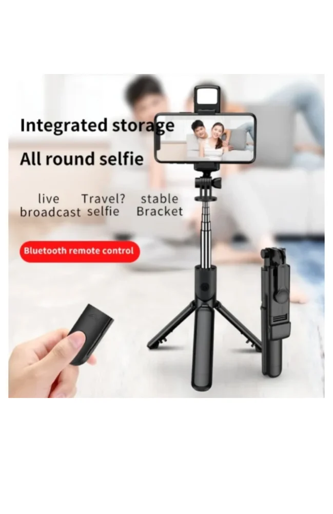 R1SL Selfie Stick With Tripod Stand, Bluetooth, Smartphones - Image 4